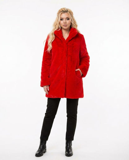 Nord Wear - Mewev | Faux-Fur Stand-Collar Coat Women