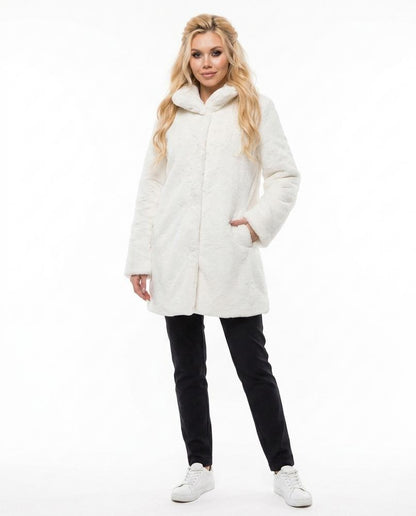 Nord Wear - Mewev | Faux-Fur Stand-Collar Coat Women
