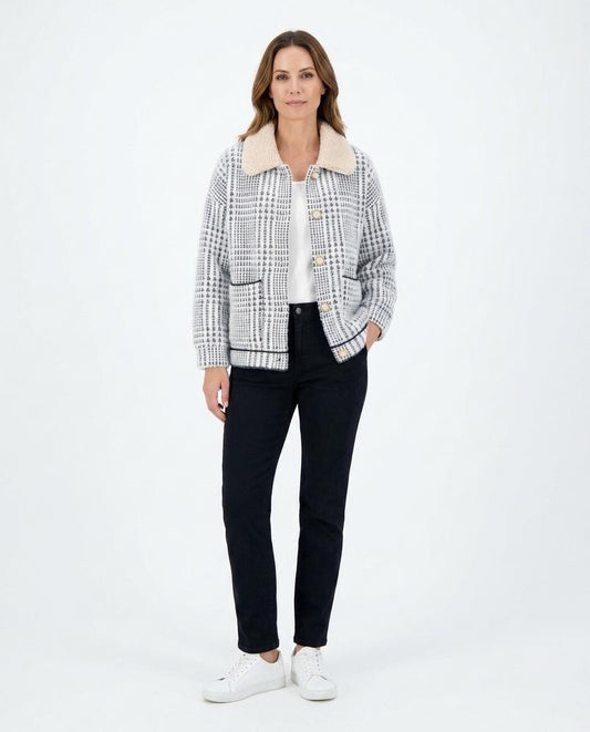 Nord Wear - Risam | Plaid Sherpa-Collar Jacket Women
