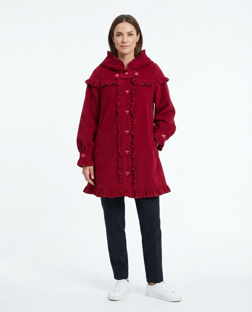 Nord Wear - Aukod | Ruffled Hooded Coat Women