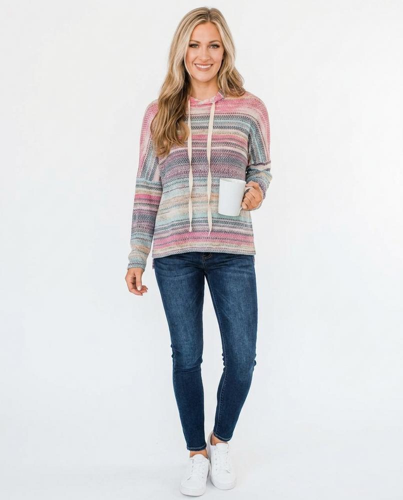 Nord Wear - Eaduv | Striped Knitted Hoodie Women