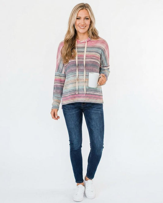 Nord Wear - Eaduv | Striped Knitted Hoodie Women