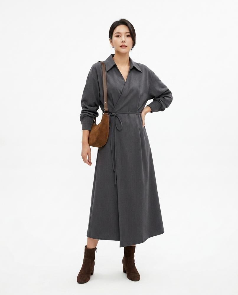 Nord Wear - Mapim | Wrap-Front Collared Dress Women