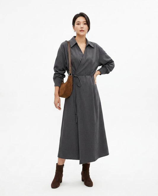 Nord Wear - Mapim | Wrap-Front Collared Dress Women