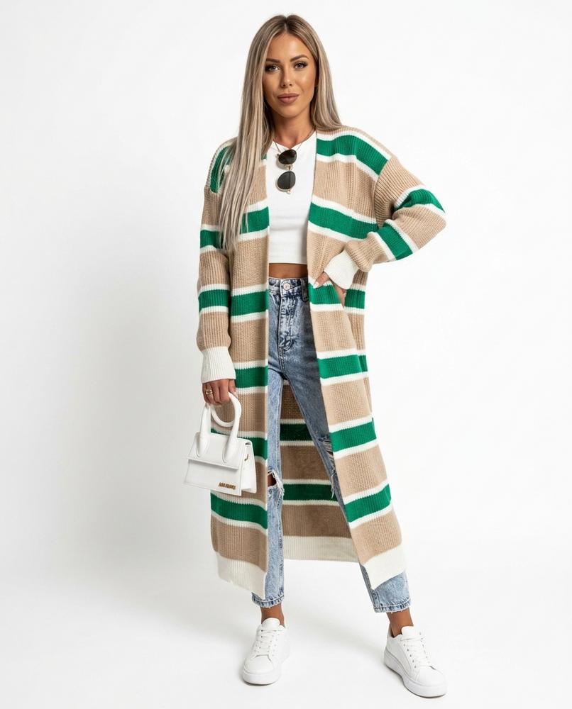 Nord Wear - Lakot | Striped Longline Knit Cardigan Women