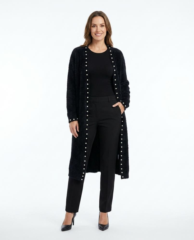Nord Wear - Yuvok | Pearl-Embellished Longline Knit Cardigan Women