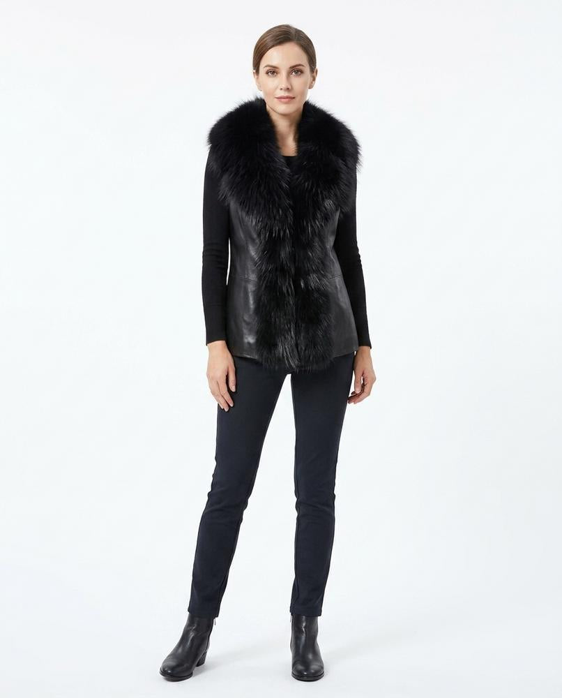 Nord Wear - Zaful | Fur-Trimmed Tailored Vest Women