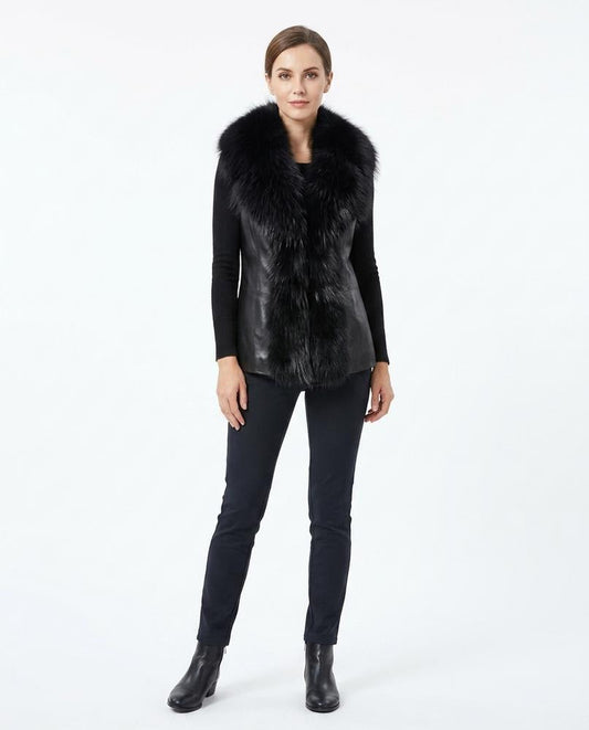 Nord Wear - Zaful | Fur-Trimmed Tailored Vest Women