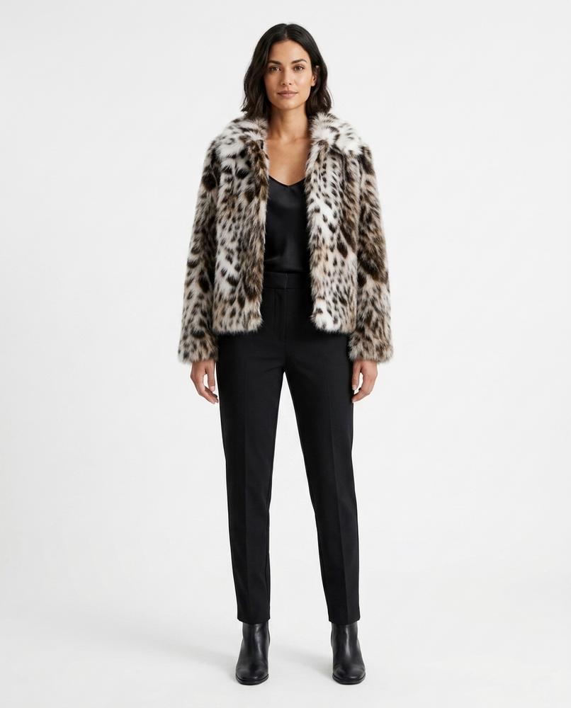 Nord Wear - Vusil | Faux Fur Leopard Print Jacket Women