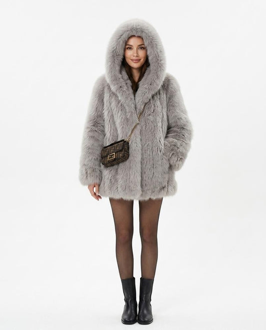 Nord Wear - Rezem | Hooded Faux-Fur Coat Women