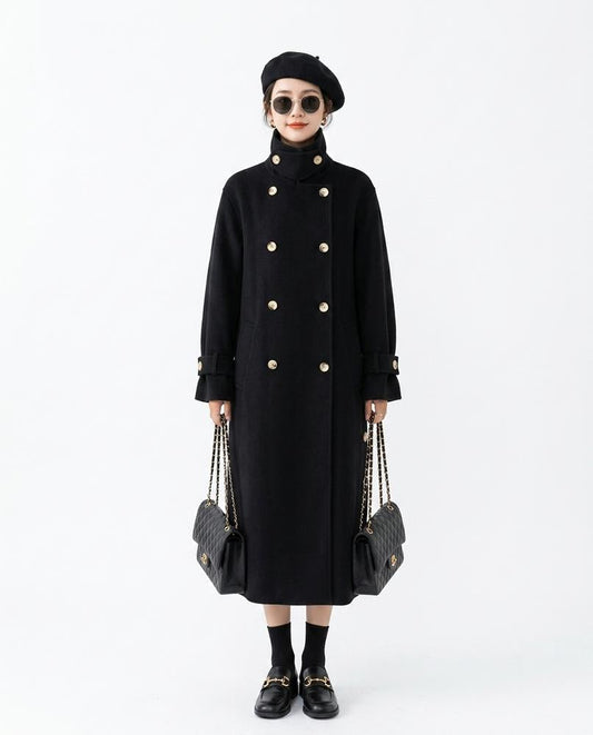 Nord Wear - Aefed | Double-Breasted High-Neck Coat Women