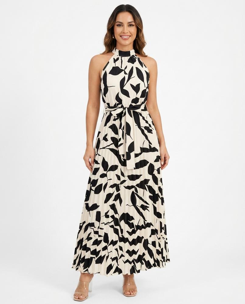 Nord Wear - Retos | Pleated Printed Maxi Dress Women