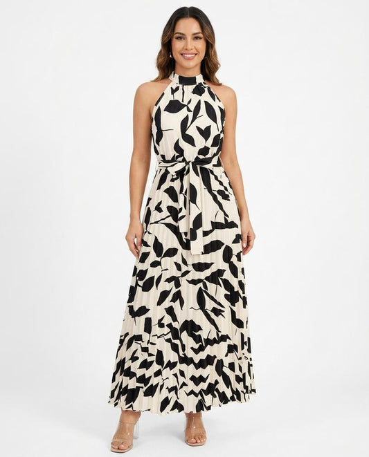 Nord Wear - Retos | Pleated Printed Maxi Dress Women