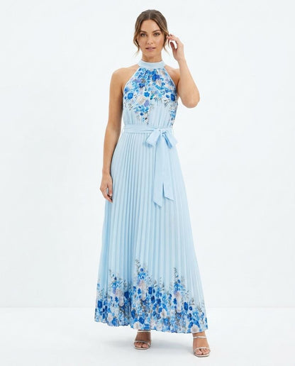 Nord Wear - Retos | Pleated Printed Maxi Dress Women