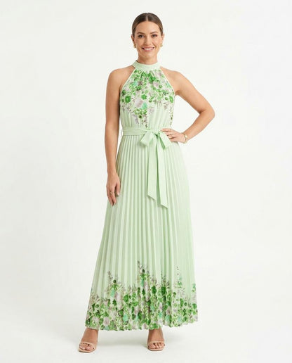 Nord Wear - Retos | Pleated Printed Maxi Dress Women
