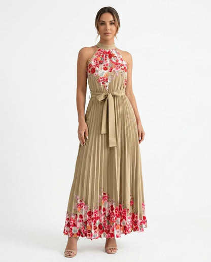 Nord Wear - Retos | Pleated Printed Maxi Dress Women