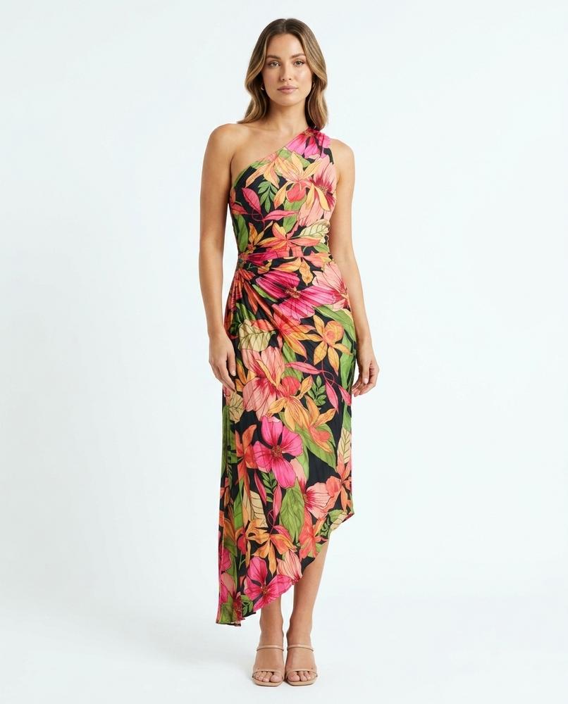 Nord Wear - Sonud | One-Shoulder Printed Midi Dress Women