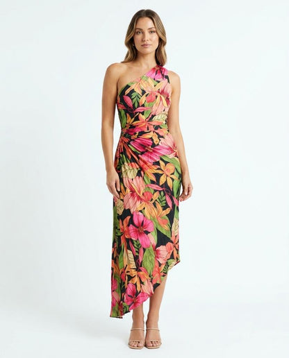 Nord Wear - Sonud | One-Shoulder Printed Midi Dress Women