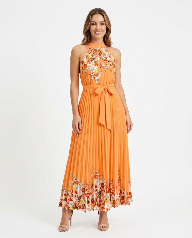 Nord Wear - Retos | Pleated Printed Maxi Dress Women