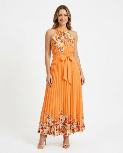 Nord Wear - Retos | Pleated Printed Maxi Dress Women