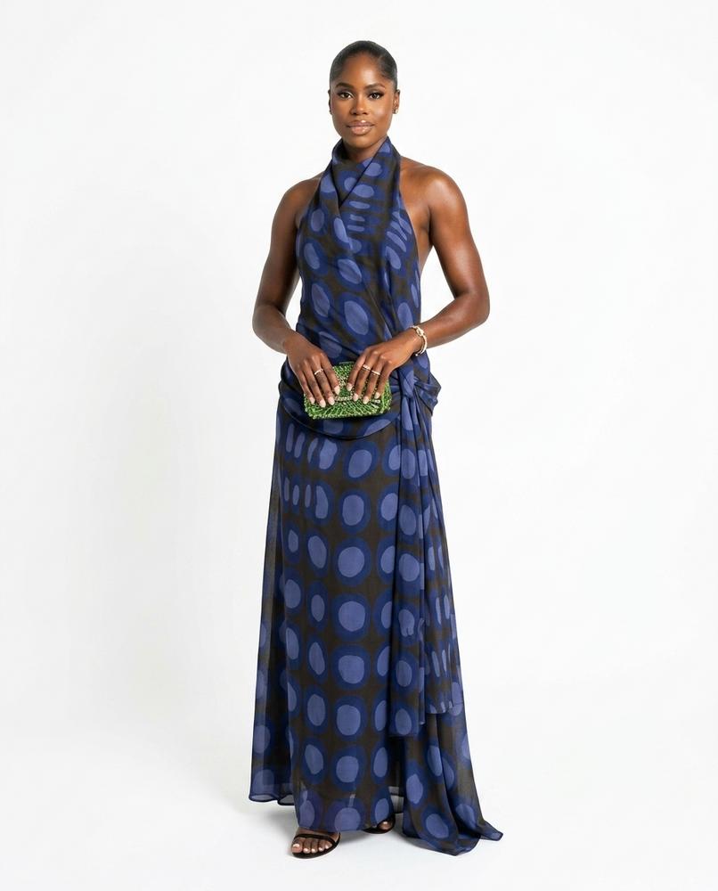 Nord Wear - Rufil | Halter Neck Sleeveless Maxi Dress Women