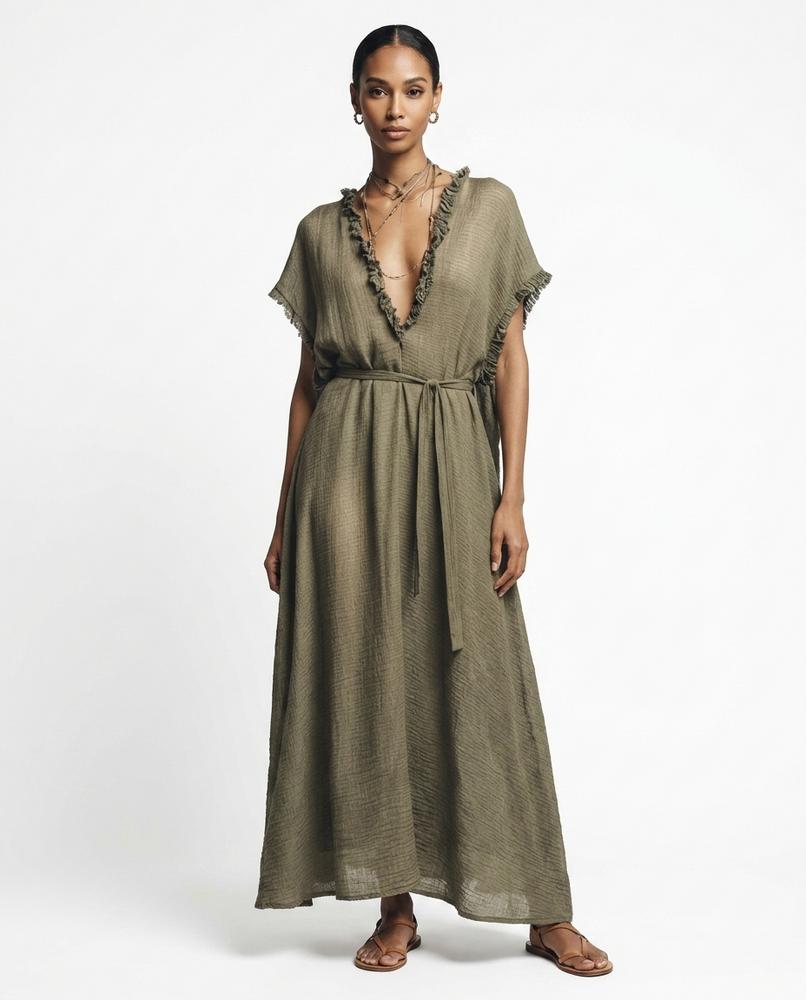 Nord Wear - Yomil | Ruffled Tie-Waist Maxi Dress Women