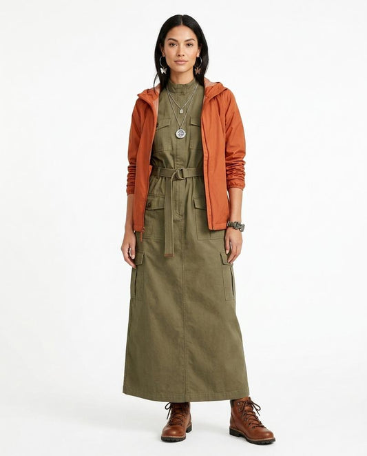 Nord Wear - Kuted | Belted Utility Maxi Dress Women