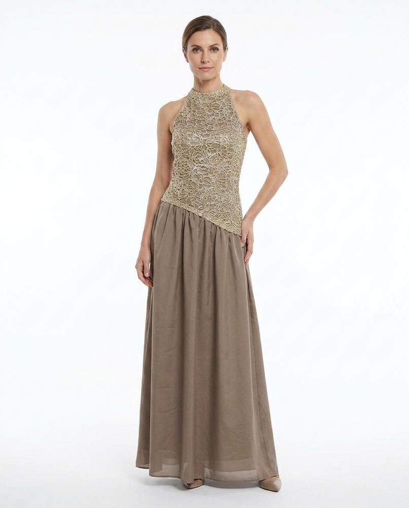 Nord Wear - Sozed | Halter-Neck Lace-Bodice Maxi Dress Women