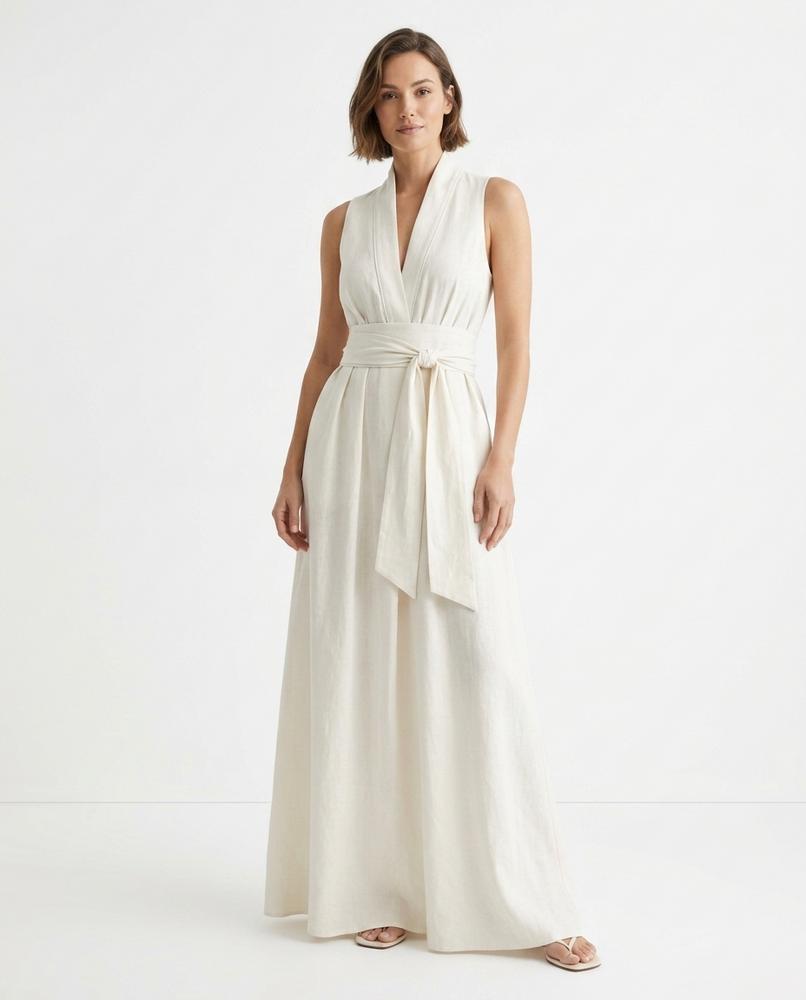 Nord Wear - Zomes | Sleeveless Belted Maxi Dress Women