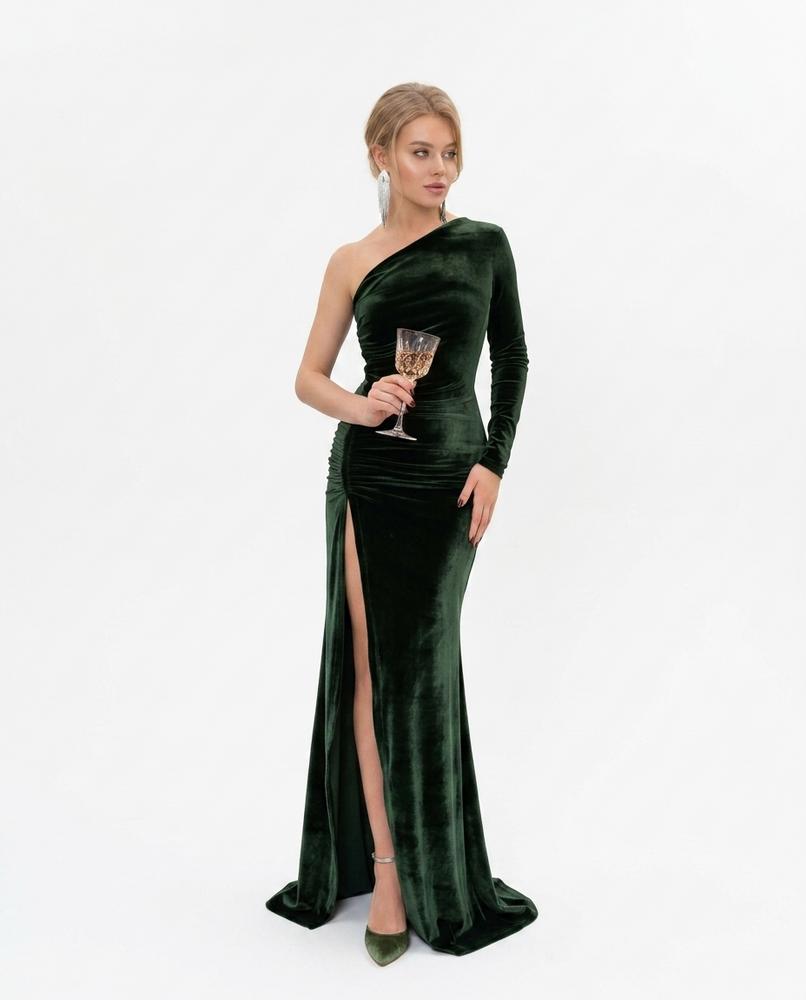 Nord Wear - Vusor | Velvet One-Shoulder Midi Dress Women