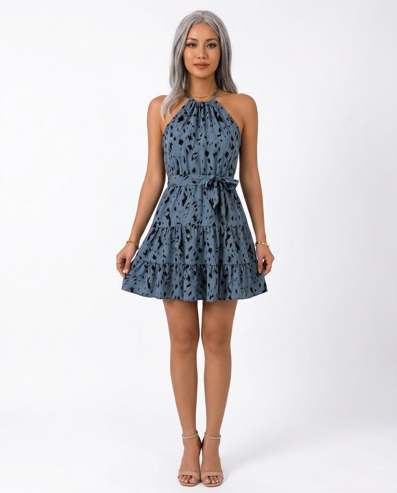 Nord Wear - Kevum | Halterneck Tiered Mini Dress Women