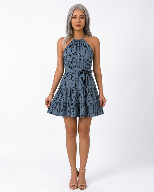 Nord Wear - Kevum | Halterneck Tiered Mini Dress Women