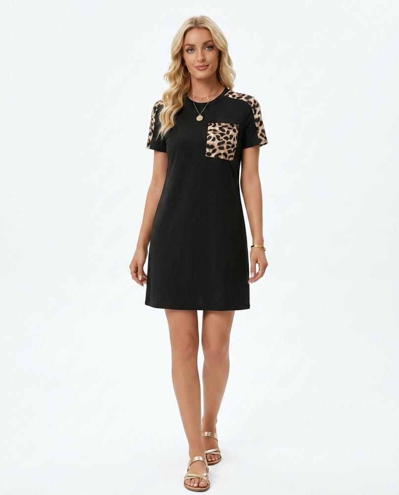 Nord Wear - Sosir | Short-Sleeved Leopard Print Dress Women
