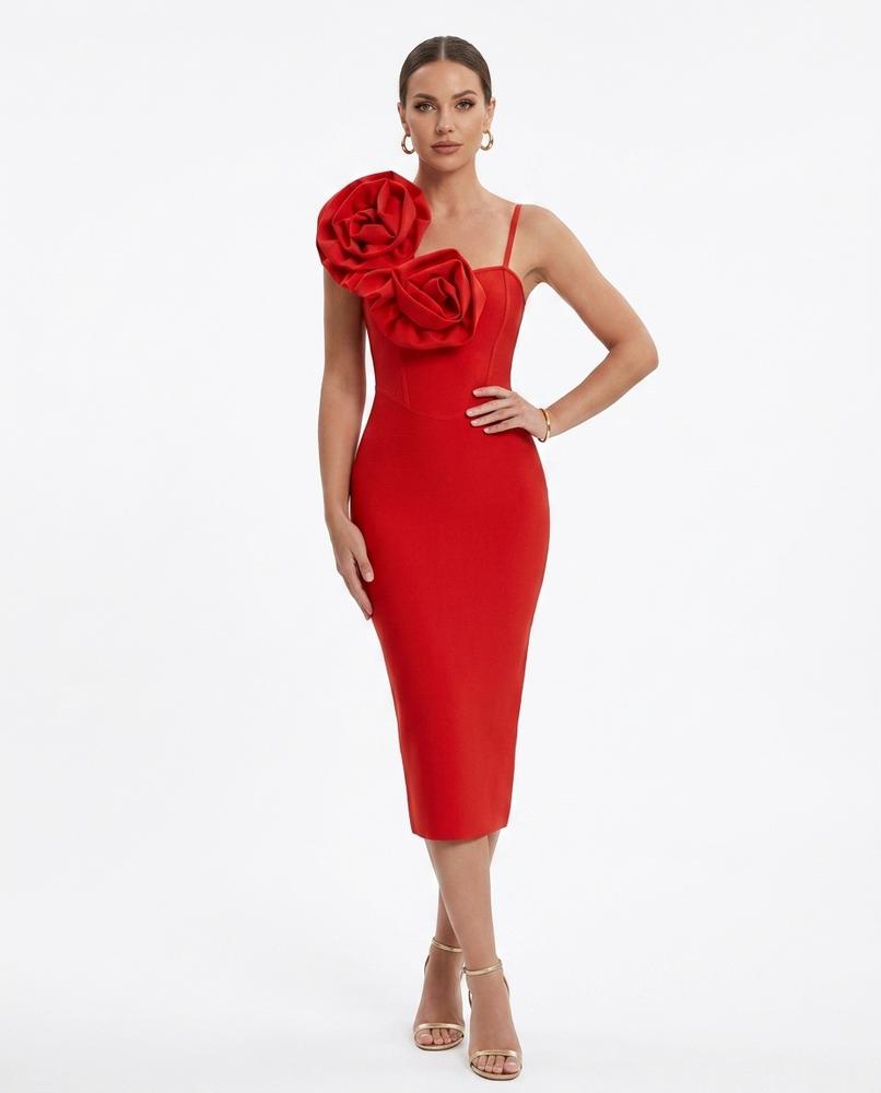 Nord Wear - Vusan | Asymmetrical Fitted Midi Dress Women