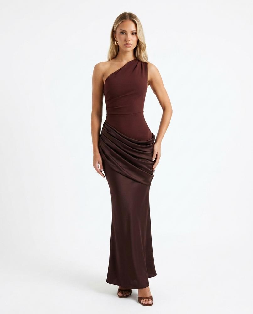 Nord Wear - Kunov | One-Shoulder Draped Maxi Dress Women