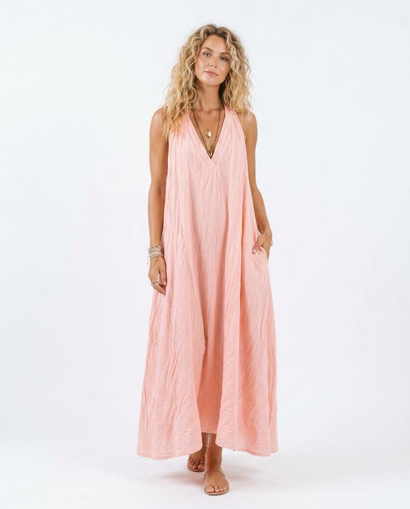 Nord Wear - Dimer | Crinkled Halterneck Maxi Dress Women