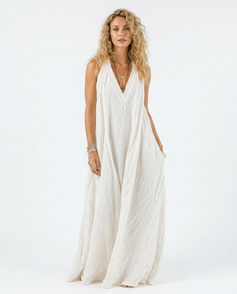 Nord Wear - Dimer | Crinkled Halterneck Maxi Dress Women
