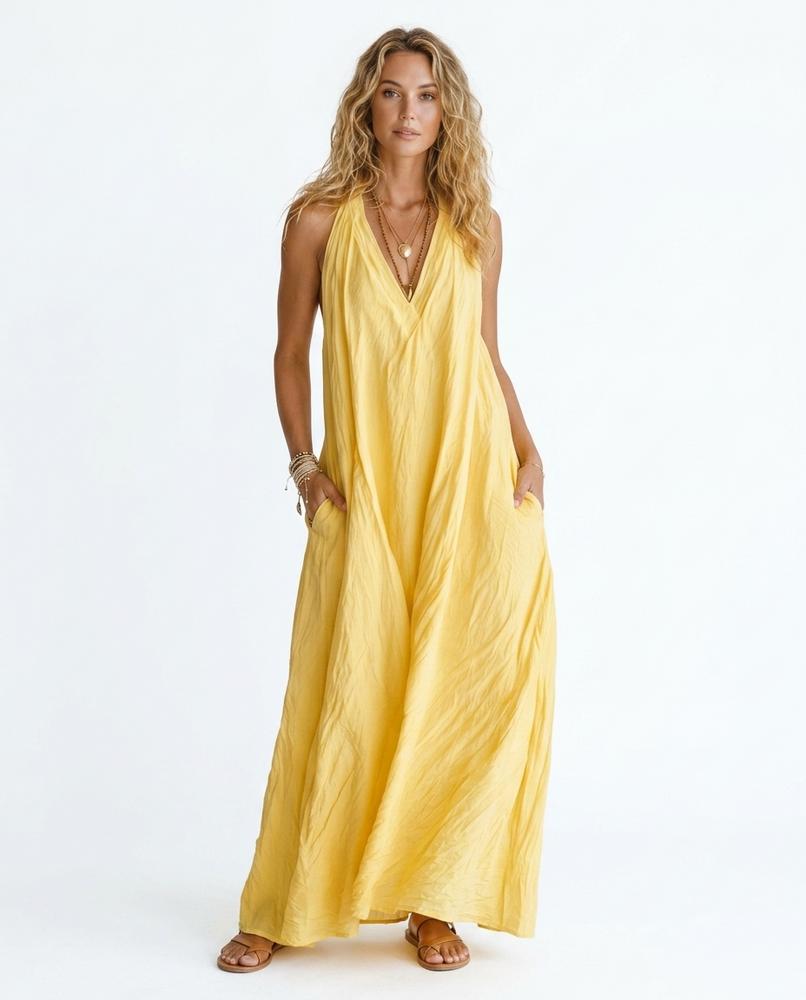 Nord Wear - Dimer | Crinkled Halterneck Maxi Dress Women