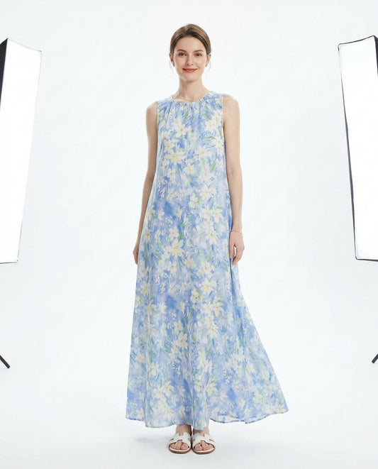 Nord Wear - Tivas | Sleeveless Floral-Print Maxi Dress Women
