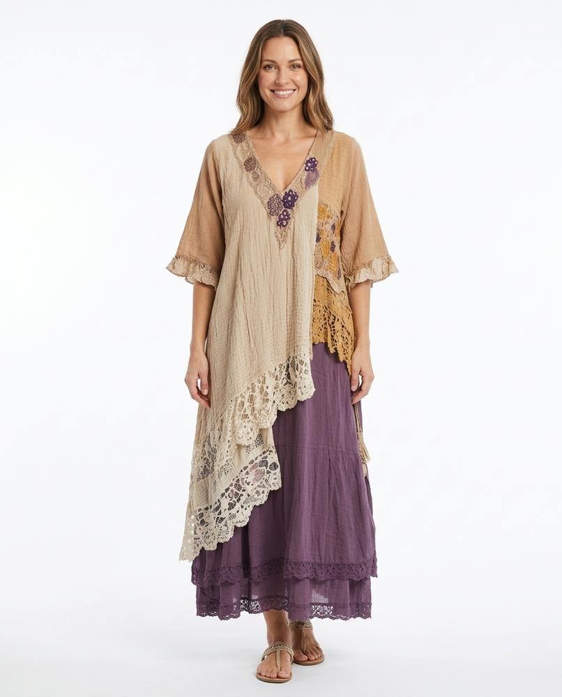 Nord Wear - Yefim | Lace-Trimmed Layered Maxi Dress Women