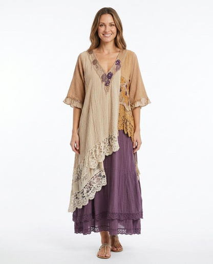 Nord Wear - Yefim | Lace-Trimmed Layered Maxi Dress Women