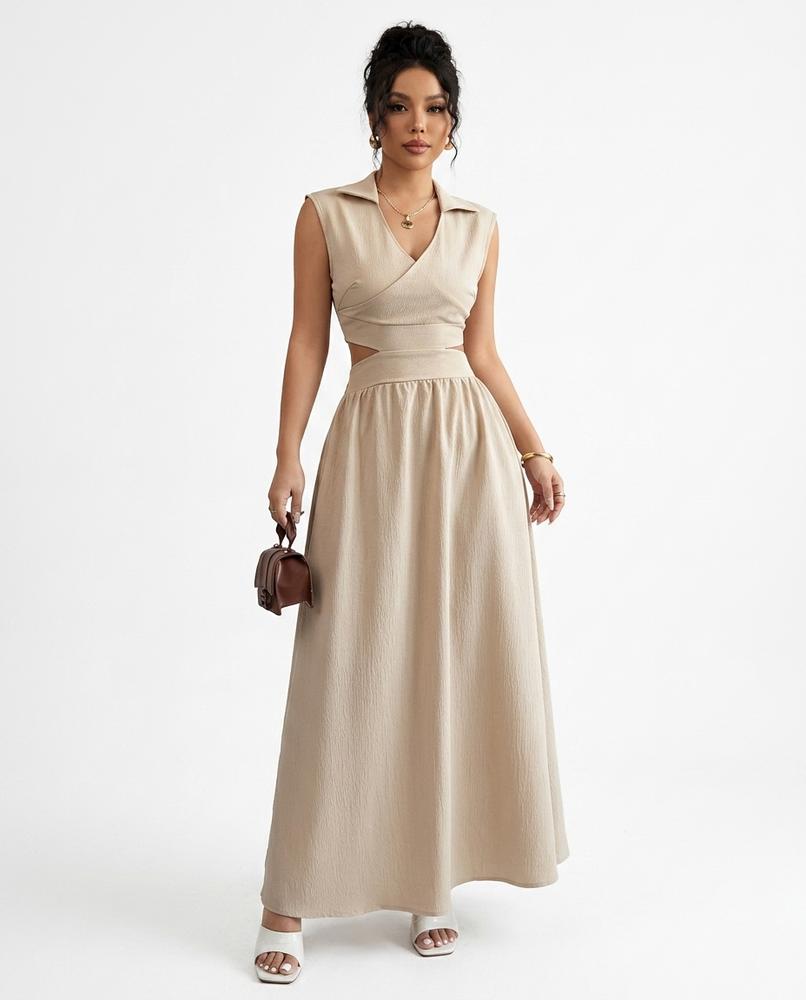 Nord Wear - Aawim | Cut-Out Collared Maxi Dress Women