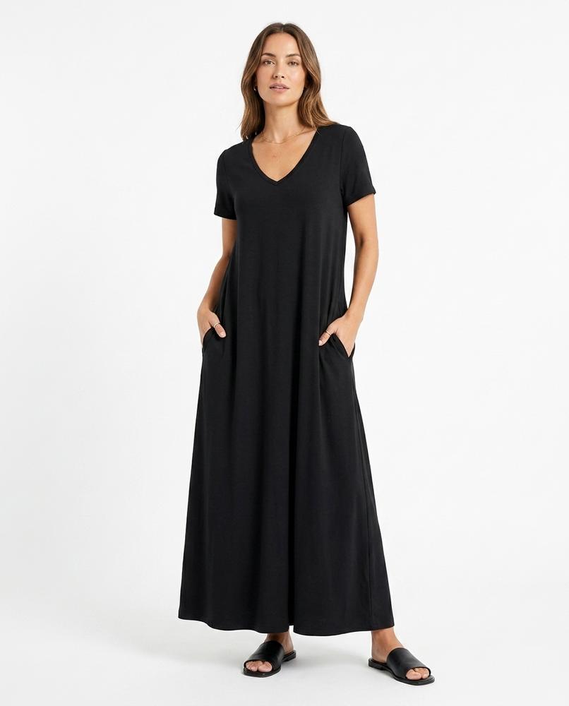 Nord Wear - Aomon | V-Neck Short-Sleeved Maxi Dress Women