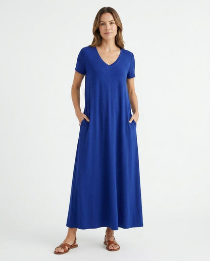 Nord Wear - Aomon | V-Neck Short-Sleeved Maxi Dress Women