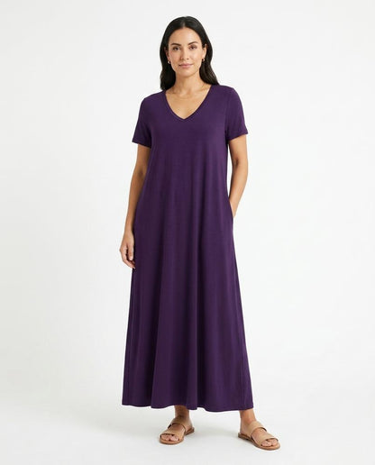 Nord Wear - Aomon | V-Neck Short-Sleeved Maxi Dress Women