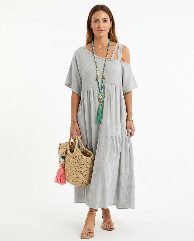 Nord Wear - Rinad | Asymmetrical Tiered Maxi Dress Women