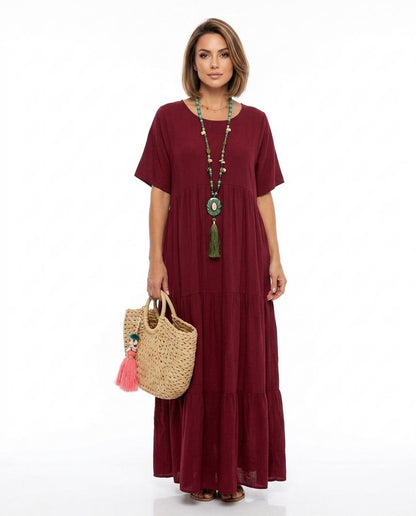 Nord Wear - Rinad | Asymmetrical Tiered Maxi Dress Women