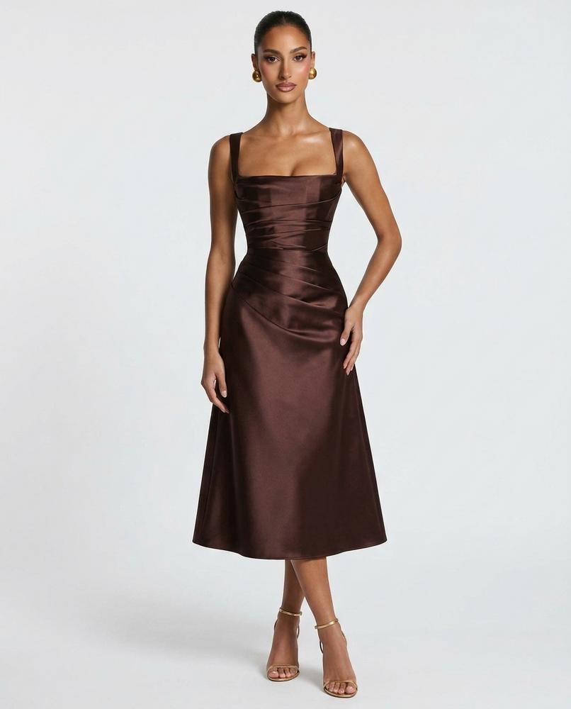 Nord Wear - Kazol | Satin Ruched Dress Women