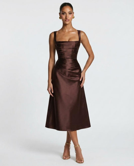 Nord Wear - Kazol | Satin Ruched Dress Women