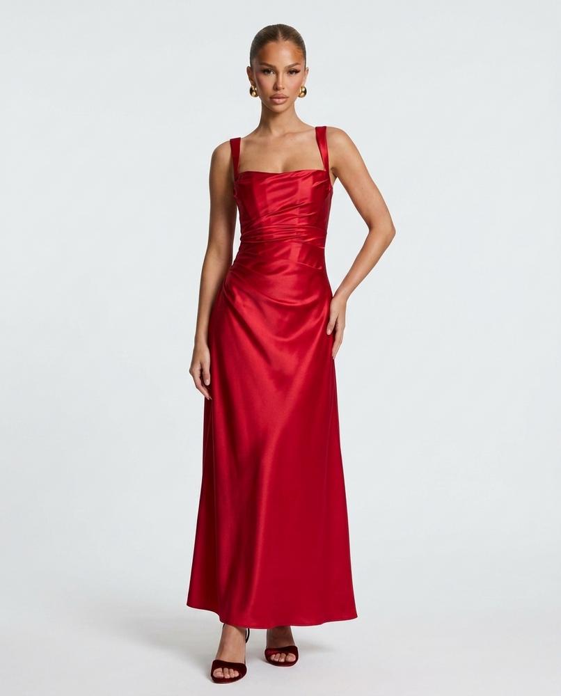 Nord Wear - Kazol | Satin Ruched Dress Women